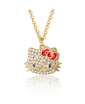 Hello Kitty Sanrio Pave Crystal Necklace