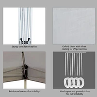 13' Pop Up Canopy Sun Shelter, Adjustable & Portable