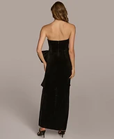 Donna Karan New York Women's Bow-Waist Sweetheart Gown