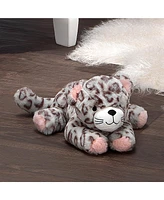 Lambs Ivy Happy Jungle Plush Leopard Stuffed Animal Toy - Pink/Gray - Cleo