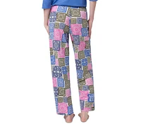 Hue Women's Crochet All Day Printed Pajama Pants