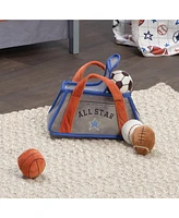 Lambs & Ivy Baby Sports Interactive Plush Toy Set - Football/Basketball/Baseball