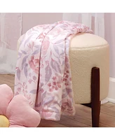 Bedtime Originals Lavender Floral Pink/Purple Soft Fleece Baby Blanket