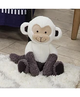 Lambs & Ivy Jungle Party White/Gray Plush Monkey Stuffed Animal Toy - Charlie