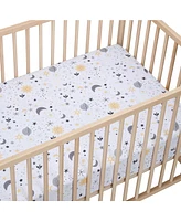 Bedtime Originals Celestial Moon/Stars 2-Pack Fitted Crib/Toddler Sheet Set