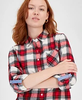 Nautica Jeans Women's Manchester Plaid Button-Up Shirt