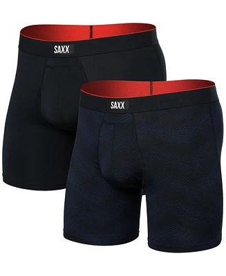 Saxx Men's Multi-Sport -Pk. Solid Mesh Boxer Briefs