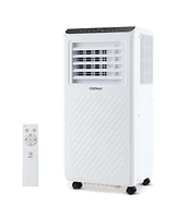 Costway 6500 Btu(10000 Btu Ashrae) Portable Air Conditioner 3 -in-1 Air Cooler Dehumidifier Fan 24H Timer