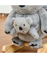 Streamdale Furniture Koala Rocking Horse with Sounds for Toddlers