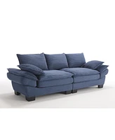 Streamdale Furniture Corduroy 3-Seater Sofa for Small Spaces