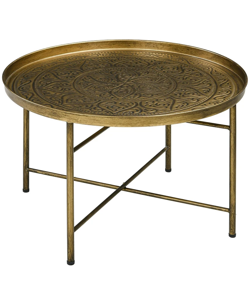 Streamdale Furniture Hammered Tray Round Coffee Table