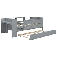 Multi-Functional Twin Daybed with Storage and Extras, Gray