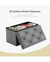 Versatile Storage Stool with Seat: Living Room, Entrance, Bedroom