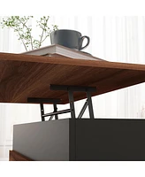 Lift Top Coffee Table with Hidden Compartments