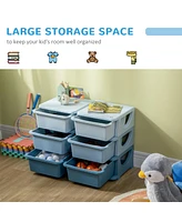 Simplie Fun 3-Tier Kids Storage Unit with 6 Drawers