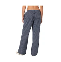 Edikted Women's Ellery Checkered Pants