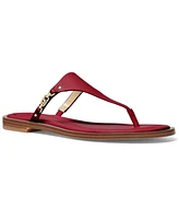 Michael Kors Women's Daniella Leather Flat Thong Sandals