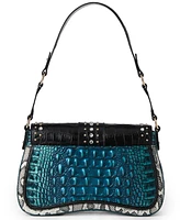 Brahmin Nerida Luminous Studded Embossed Leather Shoulder Bag