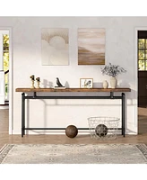Tribesigns Console Table, 70.9 Inches Extra Long Sofa Table for Living Room, Industrial Narrow Console Sofa Tables Behind Couch, Entryway Hallway Foye