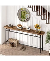 Tribesigns Console Table, 70.9 Inches Extra Long Sofa Table for Living Room, Industrial Narrow Console Sofa Tables Behind Couch, Entryway Hallway Foye