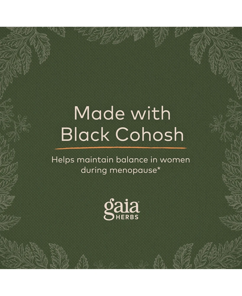 Gaia Herbs Black Cohosh - Menopause Support Supplement to Help Maintain Hormone Balance and Health for Women - With Organic Black Cohosh