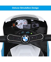 Gymax Kids Ride On Motorcycle Bmw Licensed 6V Electric 3 Wheels Bicycle w/ Music&Light Red