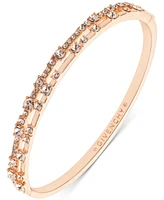 Givenchy Multi Crystal Stone Two-Row Bangle Bracelet