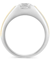 Effy Men's Zircon Band (2-3/4 ct. t.w.) in Sterling Silver & Gold-Plate