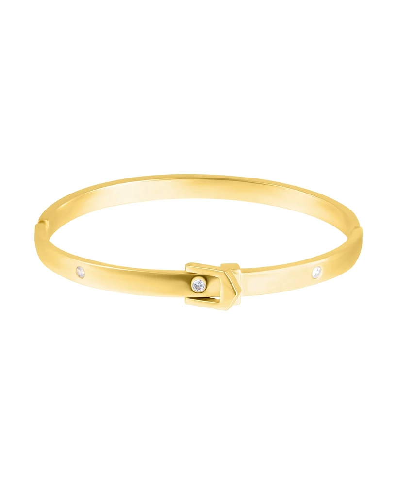 Adornia Gold Crystal Belt Bangle Bracelet