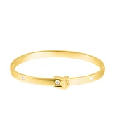 Adornia Gold Crystal Belt Bangle Bracelet