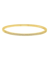 Adornia Gold Marquis and Pave Stacking Bangle Bracelet Set