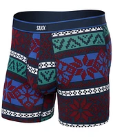 Saxx Men's Daytripper Moisture-Wicking Holiday Printed Boxer Briefs