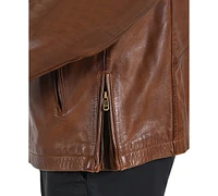 Frye Men's Modern Cafe Racer Leather Jacket