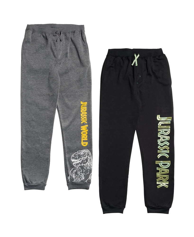 Jurassic World Boys Park T-Rex Fleece 2 Pack Jogger Pants