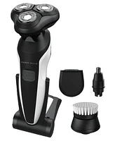 Perry Ellis Rechargeable 4-in-1 Grooming Set With Rotary Shaver