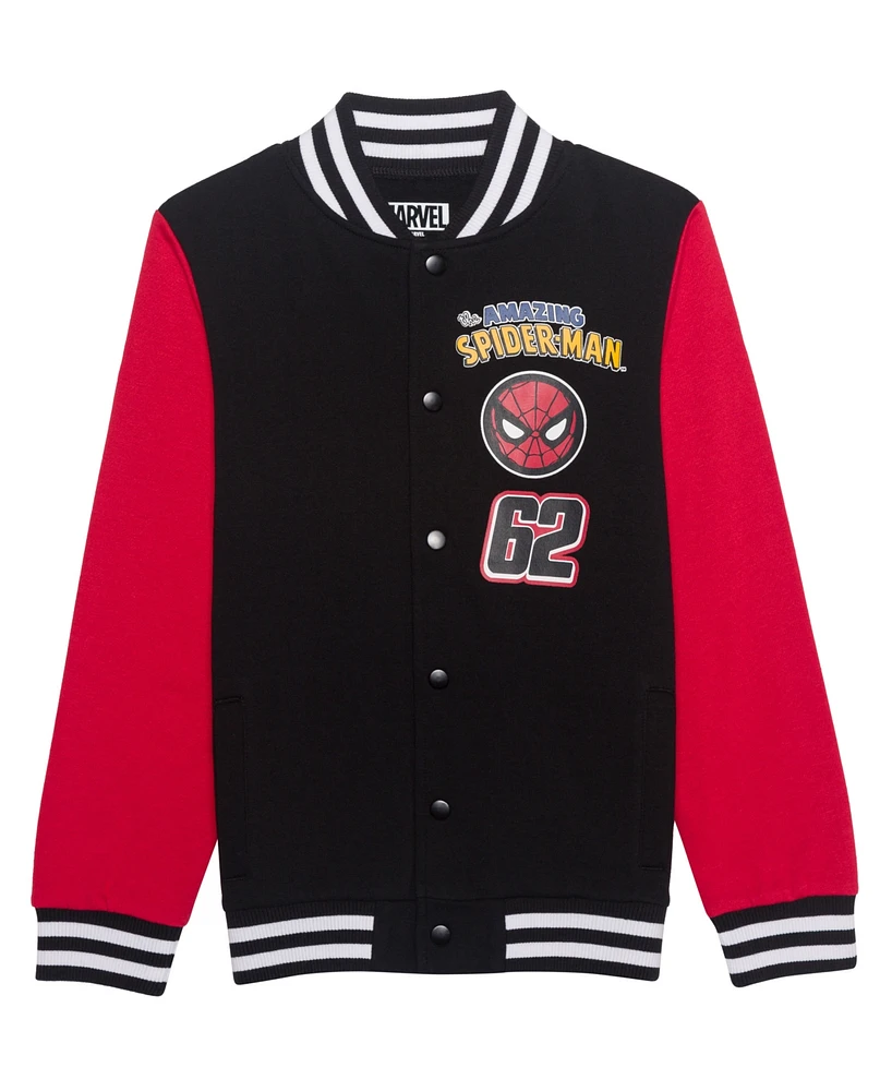 Spider-Man Big Boys Varsity Jacket