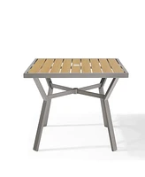 Slickblue Dining Table with Umbrella Hole, Perfect for Patio or Outdoor Dining