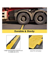 Yescom Channel Cable Protector Ramp Rubber Electrical Wire Cover Cord Guard Lbs