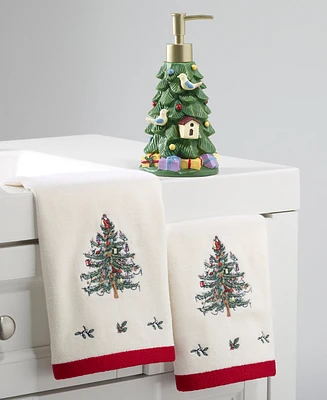 Spode Christmas Tree 3-Pc. Lotion Pump & Towel Set