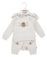 Huggies Baby Girls Crew, Bodysuit and Pants Set