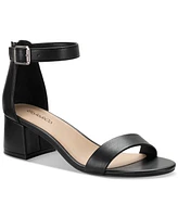 Style & Co Women's Janiee Ankle-Strap Block-Heel Sandals, Created for Macy's