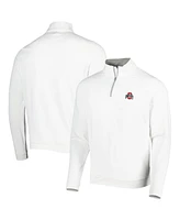 Peter Millar Men's White Ohio State Buckeyes Perth Performance Quarter-Zip Top