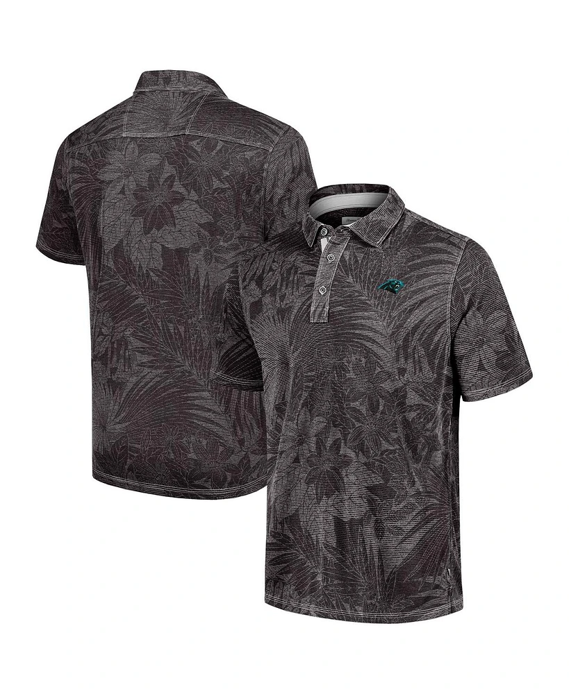 Tommy Bahama Men's Black Carolina Panthers Big Tall Santiago Paradise Polo