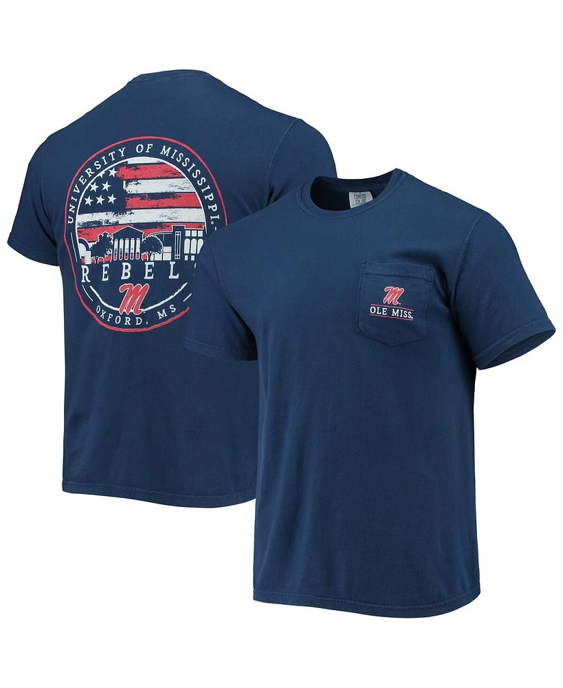 Image One Men's Navy Ole Miss Rebels Campus Americana T-Shirt