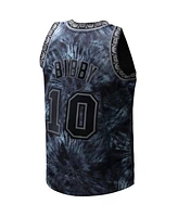 Mitchell & Ness Men's Mike Bibby Black Vancouver Grizzlies Hardwood Classics 1998/99 Tie-Dye Swingman Jersey