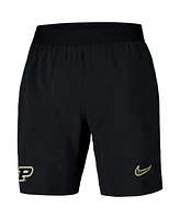 Nike Men's Black Purdue Boilermakers 2024/25 Sideline Performance Woven Shorts