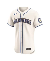 Nike Men's Cream Seattle Mariners Alternate Vapor Premier Elite Patch Jersey