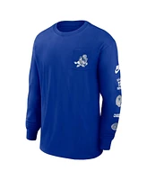 Nike Men's Royal Dallas Cowboys Rewind Max90 Pocket Long Sleeve T-Shirt