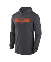 Nike Men's Anthracite Clemson Tigers Sideline Hoodie Performance Long Sleeve T-Shirt