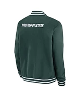 Nike Men's Green Michigan State Spartans 2024 Sideline Full-Zip Bomber Jacket